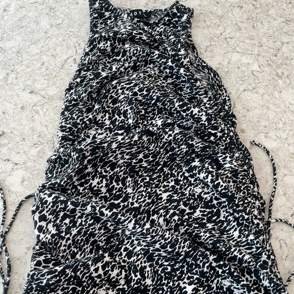 Animal print bodycon dress